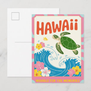 Cartão Postal Havaí EUA Viagens Antigas