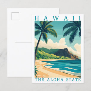 Cartão Postal Havaí, o estado de Aloha EUA, Viagem Place