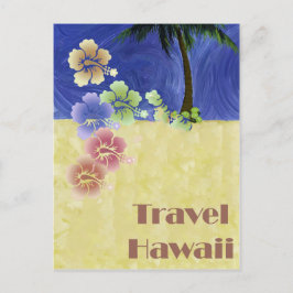 Cartão Postal Havaí Tropical Beach Retro Viagens vintage
