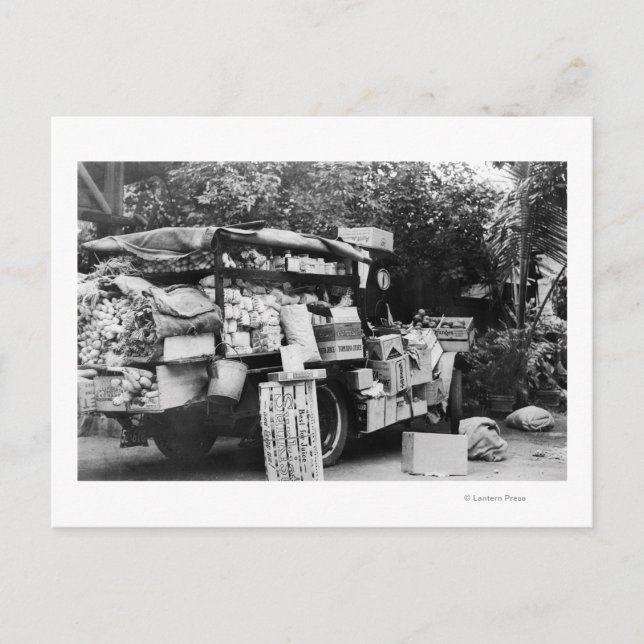 Cartão Postal Havaí - Vista de um Vagão Vegetal Nativo (Frente)