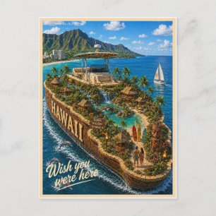Cartão Postal Havaí   Wish You Were Here   State Series