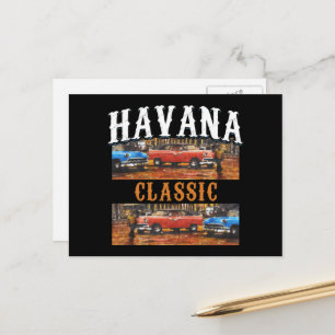 Cartão Postal Havana Classic - Arte de Carros Antigos Cubanos