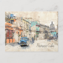 cartão postal havana cuba