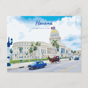 Cartão Postal Havana, Cuba - Alma Clássica Vintage