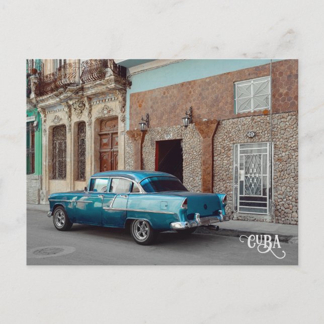 Cartão Postal Havana CUBA Carro (Frente)