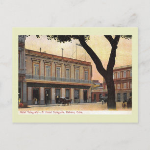 Cartão Postal Havana, Cuba, Hotel Telegrafo, 1911 Vintage