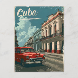 Cartão Postal Havana Vintage Streets: Cartão-postal clássico do 