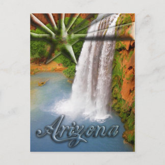 Cartão Postal Havasu Falls, Grand Canyon, Arizona EUA