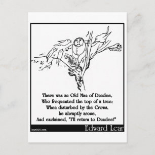 Cartão Postal Havia um Velho Homem de Dundee