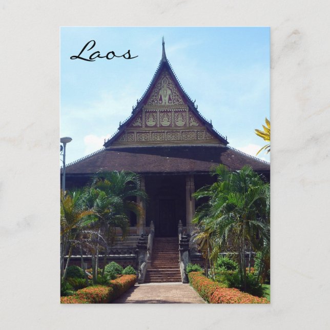 Cartão Postal haw phra kaew loas (Frente)