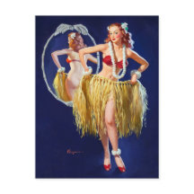 Hawaiai Girl Pin Up