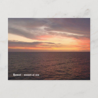 Cartão Postal hawaii 2008 (394), Havaí - pôr do sol no mar