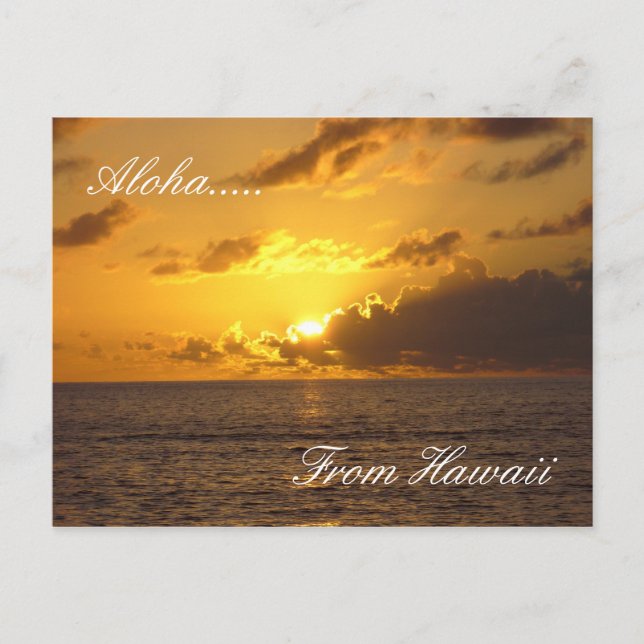 Cartão Postal Hawaii Beach 2, Aloha...... Do Havaí (Frente)