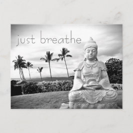 Cartão Postal Hawaii Buddha Black and White Photo Simplesmente R