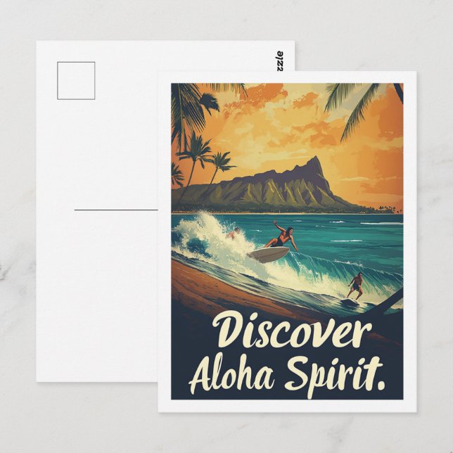 Cartão Postal Hawaii Famous Viagem Place (Frente/Verso)