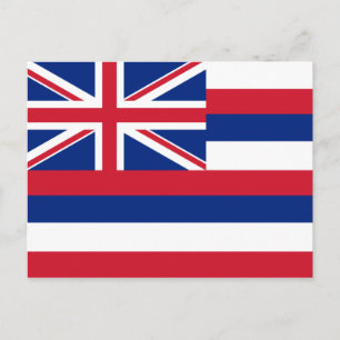 Cartão Postal Hawaii Flag