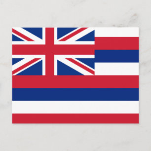 Cartão Postal Hawaii Flag