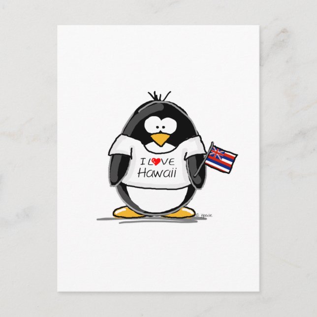 Cartão Postal Hawaii Penguin (Frente)