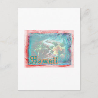 Cartão Postal Hawaii Red Floral