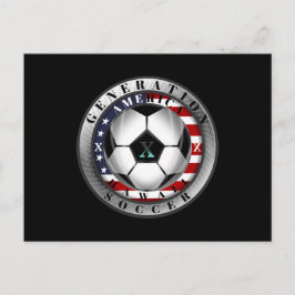 Cartão Postal Hawaii State Generation X American Soccer