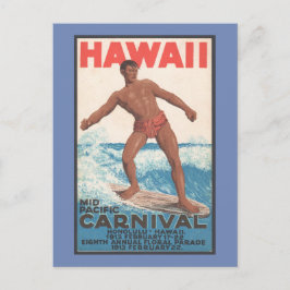 Cartão Postal Hawaii Surfer
