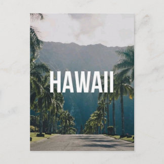 Cartão Postal Hawaii Tropical Palm Trees Aesthetic