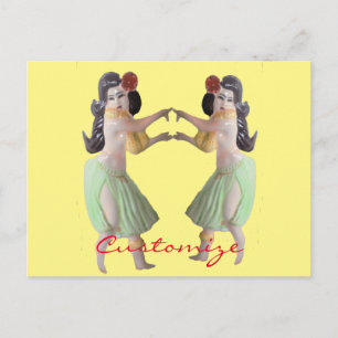 Cartão Postal Hawaiian Hula Dancers Thunder_Cove