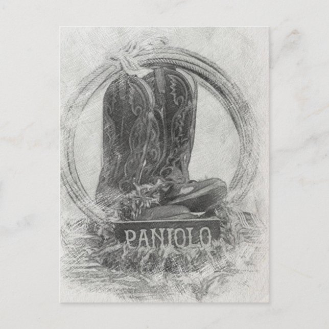 Cartão Postal Hawaiian Paniolo (Frente)