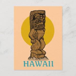 Cartão Postal Hawaiian Tiki