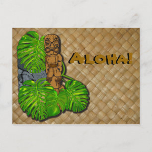 Cartão Postal Hawaiian Tiki Lauhala Cartão-postal 2