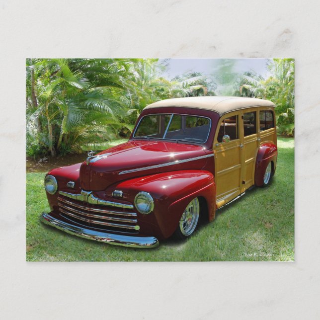 Cartão Postal Hawaiian Woodie (Frente)