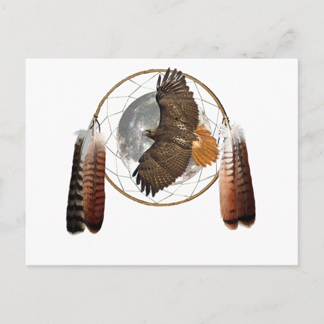 Cartão Postal Hawk Moon (Frente)