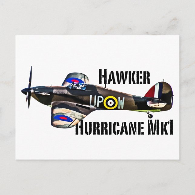 Cartão Postal Hawker Hurricane Mk1 (Frente)