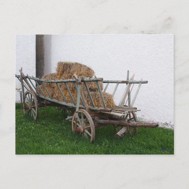 Cartão Postal Hay Cart (Frente)