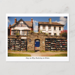 Cartão Postal Hay on Wye Bookshop em Gales