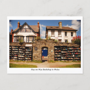 Cartão Postal Hay on Wye Bookshop em Gales
