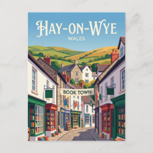 Cartão Postal Hay-on-Wye País de Gales