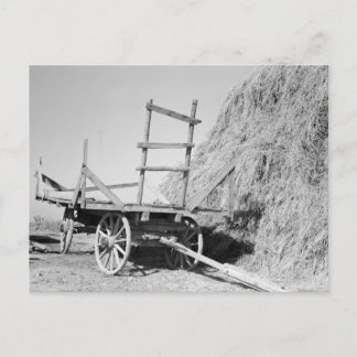 Cartão Postal Hay Stack e wagon - 1939.