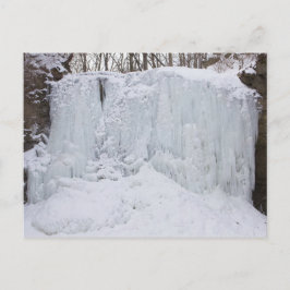 Cartão Postal Hayden Run Falls no inverno, Columbus, Ohio