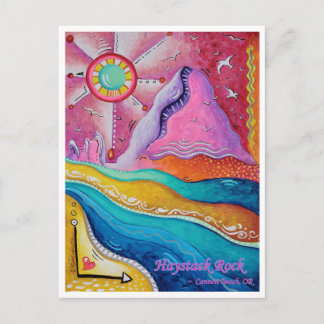 Cartão postal Haystack Rock Cannon Beach OR Viagem