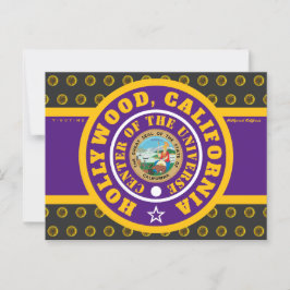 CARTÃO POSTAL HCACOU HOLLYWOOD, CA (COU) 2