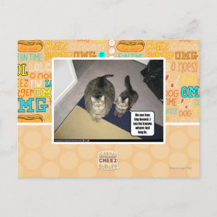 Cartão Postal He sez hes big boned.