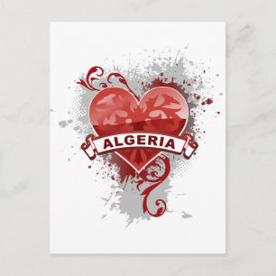 Cartão Postal Heart Argélia