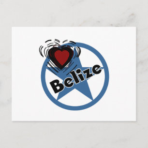 Cartão Postal Heart Belize