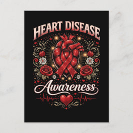 Cartão Postal Heart Disease Awareness