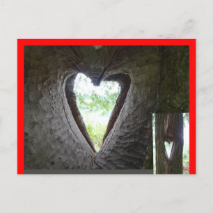 Cartão postal Heart in Tree DIY
