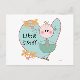 Cartão Postal Heart Little Sister