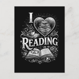 Cartão Postal Heart of a Book Lover