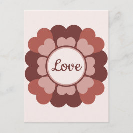 Cartão Postal Heart Wreath