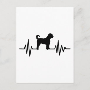 Cartão Postal Heartbeat Labradoodle